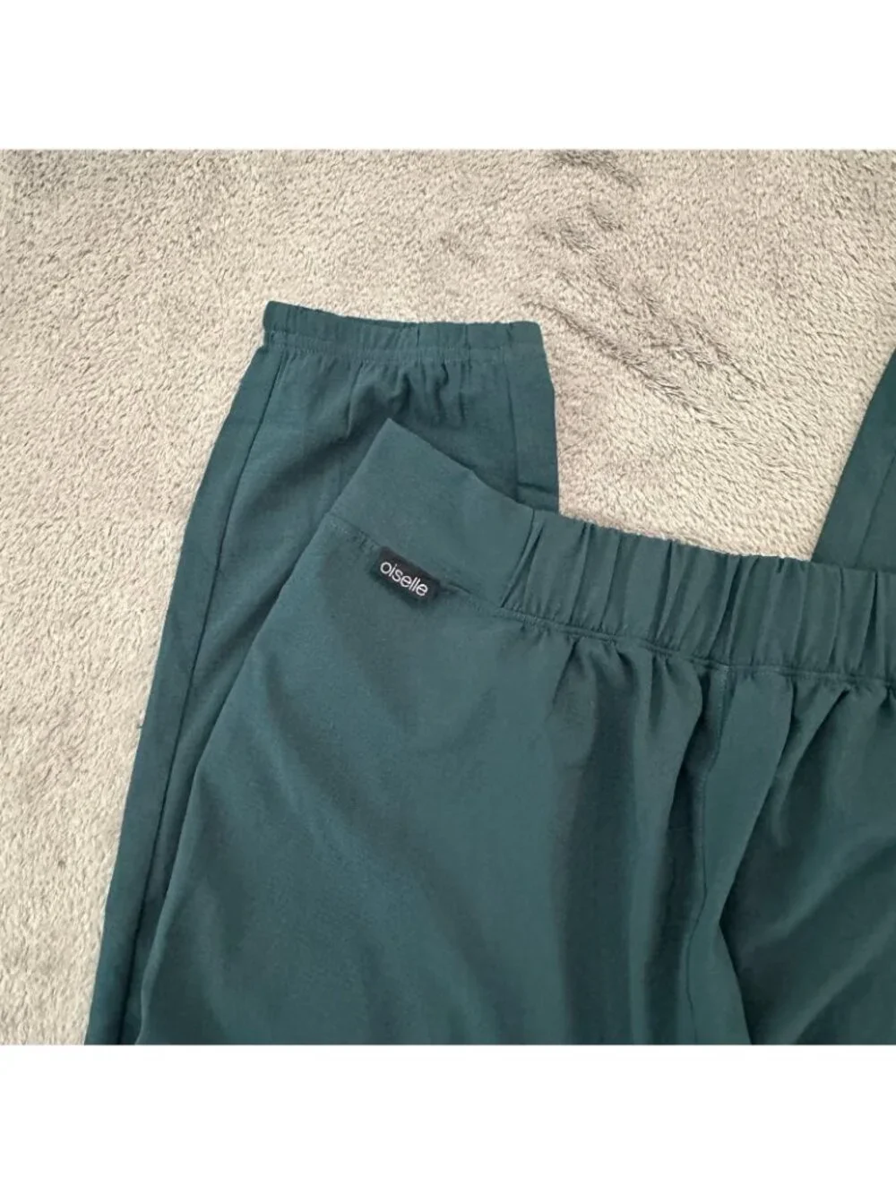 NWT Oiselle Benjamina Joggers Pull On Pants Womens MEDIUM Juniper Green - Picture 7 of 7